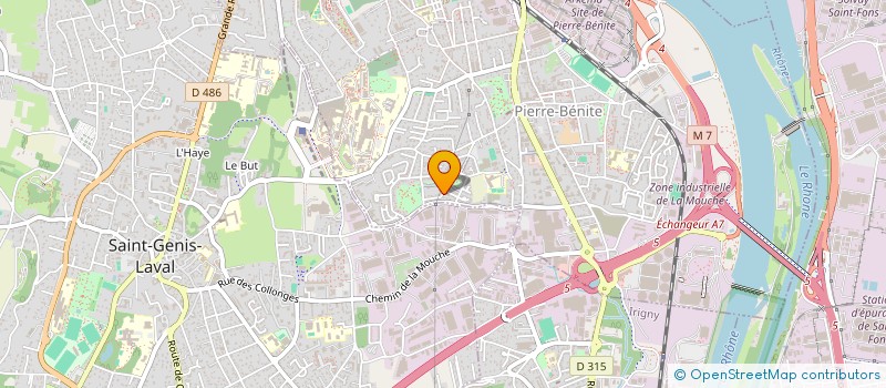 localisation de l'entreprise LOC'ESPACE DOUBLE MIXTE  OULLINS-PIERRE-BENITE