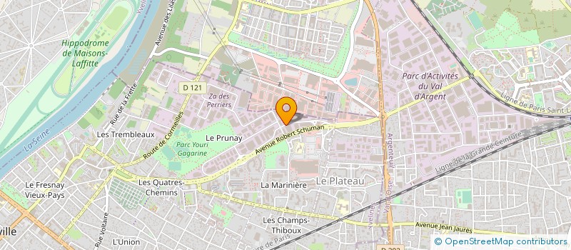 localisation de l'entreprise LOC-EST à SARTROUVILLE