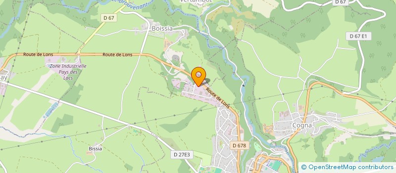 localisation de l'entreprise LOC EVASION JURA à CLAIRVAUX-LES-LACS
