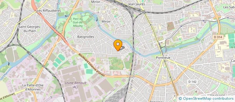 localisation de l'entreprise LOC'EVENTS 72  LE MANS