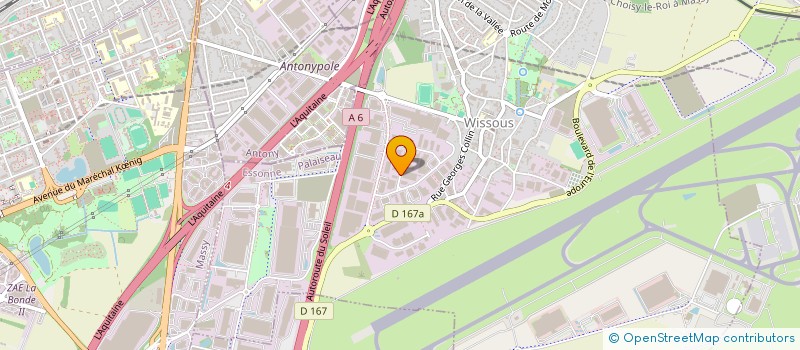 localisation de l'entreprise LOC EVENTS  WISSOUS