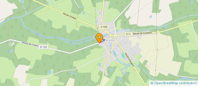 localisation de l'entreprise LOC' EXPRESS  CERDON