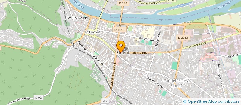 localisation de l'entreprise LOC EXPRESS à ELBEUF