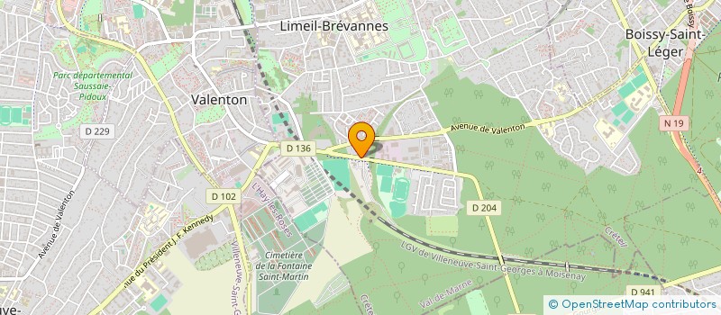 localisation de l'entreprise LOC EXPRESS à LIMEIL-BREVANNES