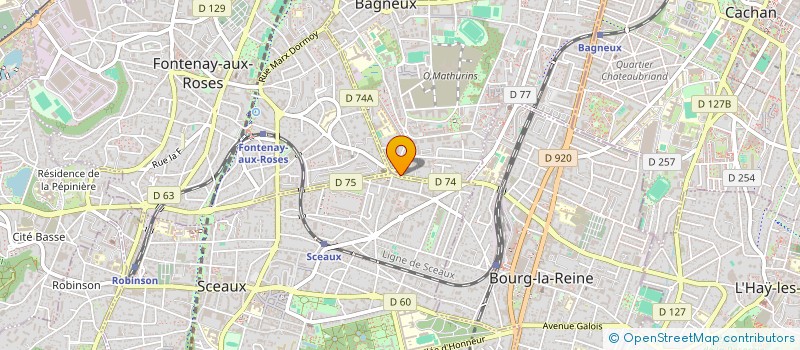 localisation de l'entreprise LOC&GEST à BAGNEUX