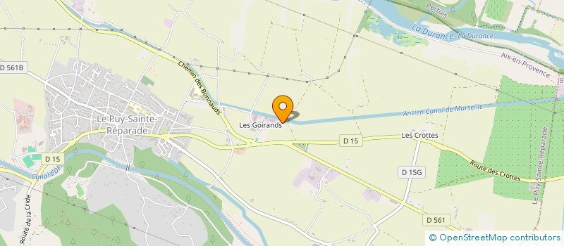 localisation de l'entreprise LOC-GOIRANDS  LE PUY-SAINTE-REPARADE