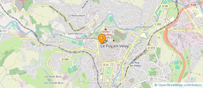 localisation de l'entreprise LOC HG RUE DES FARGES  LE PUY-EN-VELAY