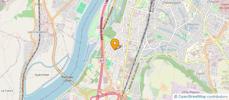 localisation de l'entreprise LOC'IMMO à VALENCE