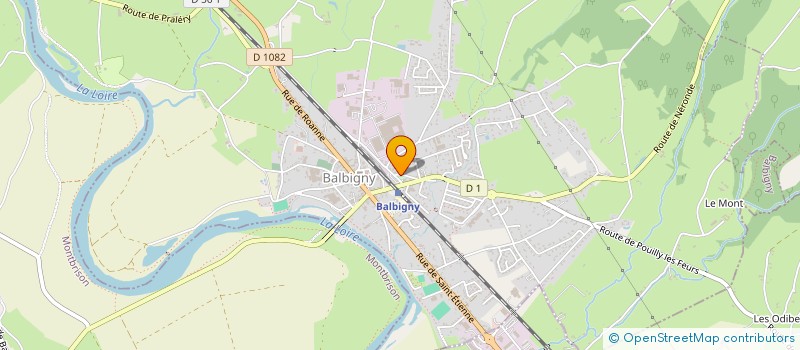 localisation de l'entreprise LOC'IMMOBILIER.FR  BALBIGNY