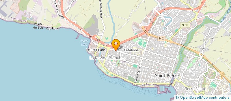 localisation de l'entreprise LOC-IMMOPRO à SAINT-PIERRE