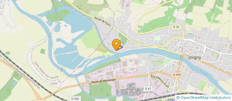 localisation de l'entreprise LOC'IRIS à JOIGNY