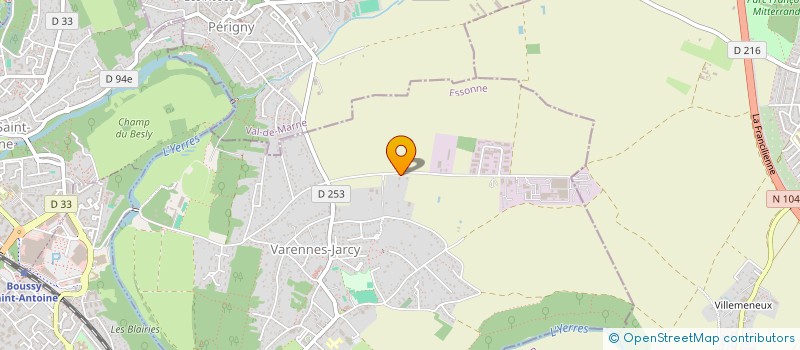 localisation de l'entreprise LOC.K.PRO  VARENNES-JARCY