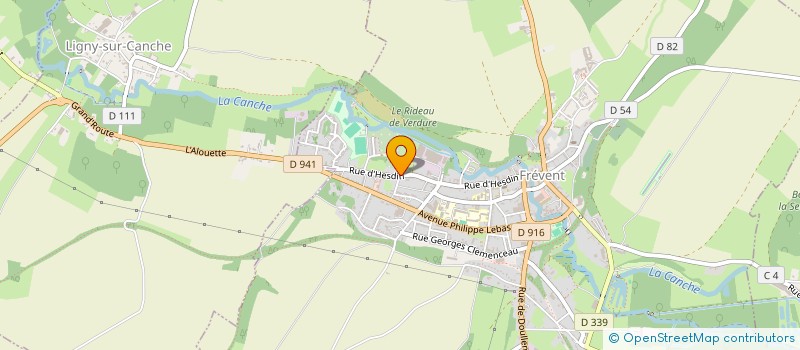 localisation de l'entreprise LOC K. SERVICES  FREVENT