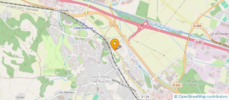 localisation de l'entreprise LOC LOC 38  SAINT-ALBAN-DE-ROCHE