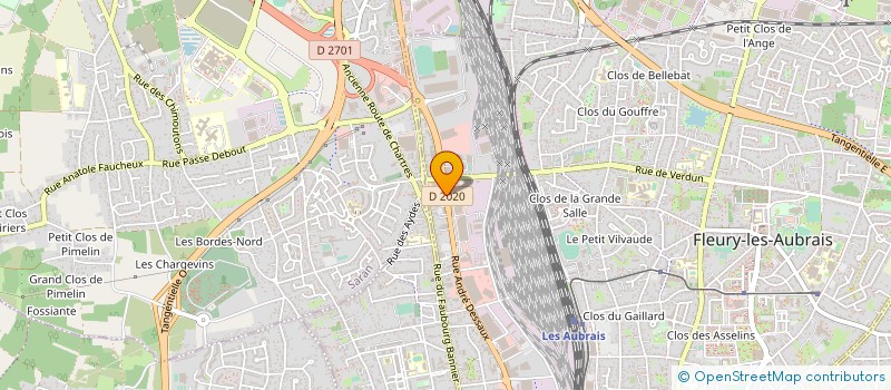 localisation de l'entreprise LOC LOISIRS à FLEURY-LES-AUBRAIS