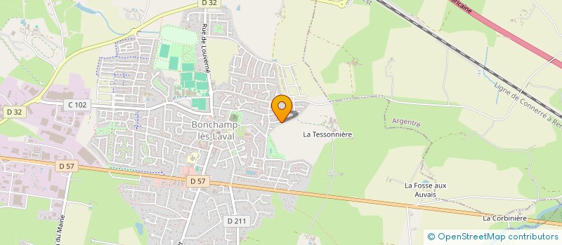 localisation de l'entreprise LOC LV PRO  BONCHAMP-LES-LAVAL