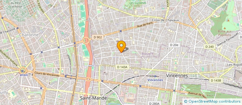 localisation de l'entreprise LOC-M à MONTREUIL