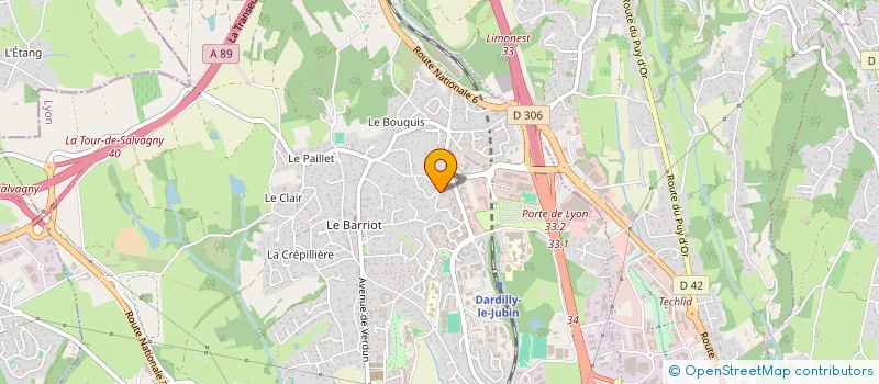 localisation de l'entreprise LOC&M PROJETS SI à DARDILLY
