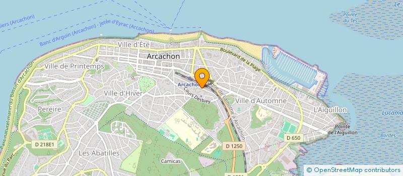 localisation de l'entreprise LOC. MEUBLE DE TOURISME  ARCACHON