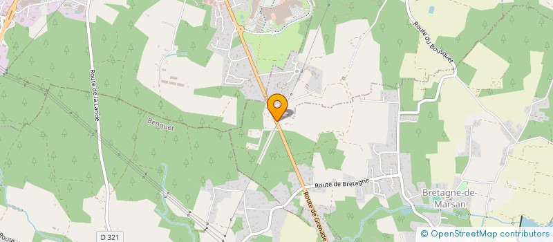 localisation de l'entreprise LOC-MONT MATERIEL  BRETAGNE-DE-MARSAN