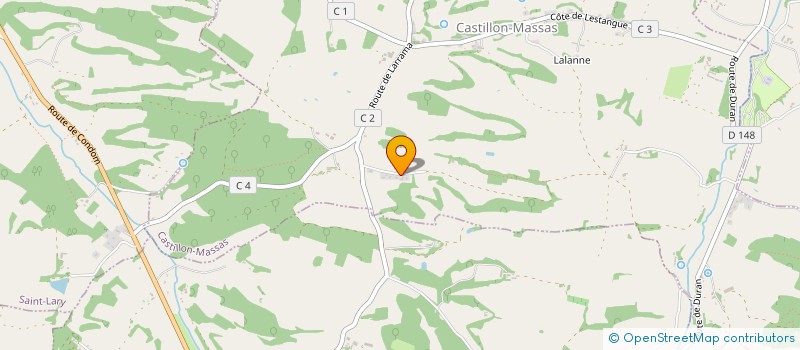 localisation de l'entreprise LOC MOULEDOUS  CASTILLON-MASSAS