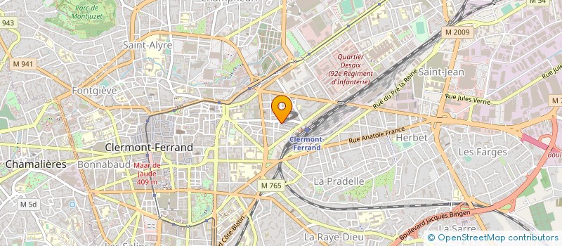 localisation de l'entreprise LOC'NESS  CLERMONT-FERRAND