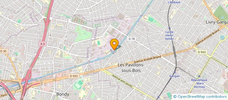 localisation de l'entreprise LOC ORGANIS TRANSP TERRESTRE INTERIEUR  LES PAVILLONS-SOUS-BOIS