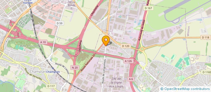 localisation de l'entreprise LOC'OST  CHILLY-MAZARIN