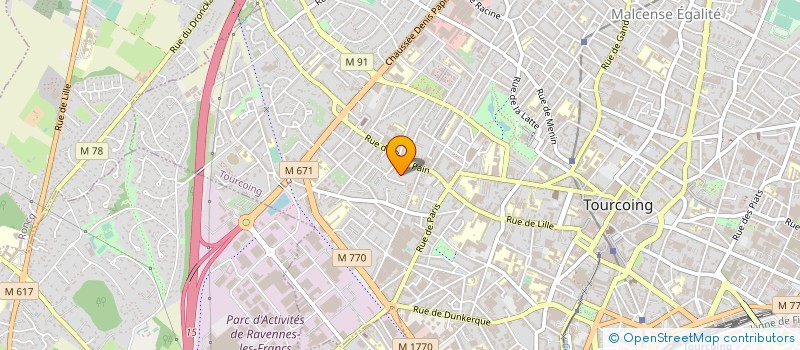 localisation de l'entreprise LOC OUTILLAGE ET LOISIRS  TOURCOING