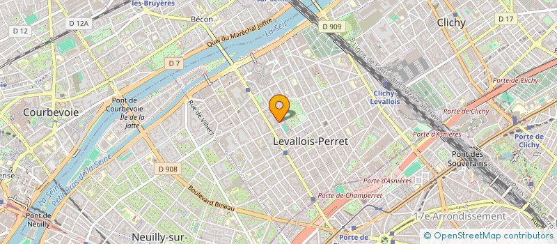 localisation de l'entreprise LOC'PRESTIGE à LEVALLOIS-PERRET