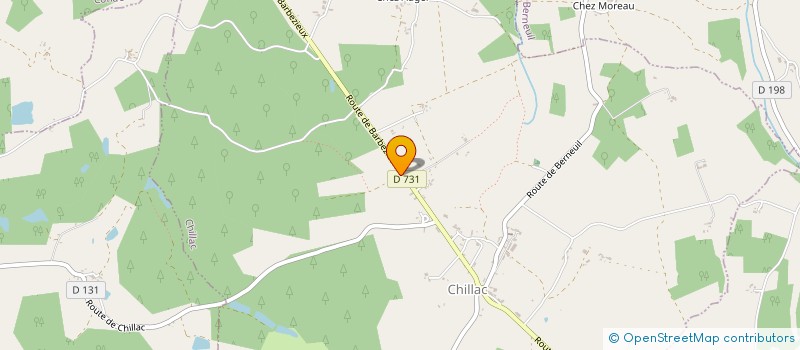 localisation de l'entreprise LOC'PRODUCTION  CHILLAC