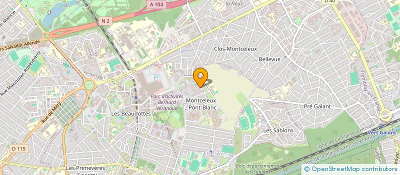 localisation de l'entreprise LOC R REMORQUAGES à SEVRAN