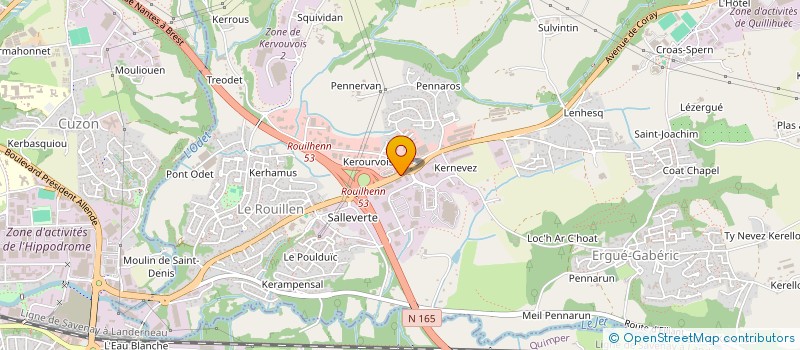 localisation de l'entreprise LOC-RECEPTION  ERGUE-GABERIC