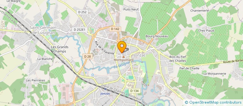 localisation de l'entreprise LOC@SAINTONGE  JONZAC