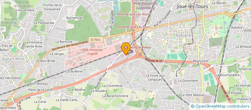localisation de l'entreprise LOC ' SECURITE à JOUE-LES-TOURS