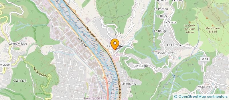 localisation de l'entreprise LOC SERVICES 06  CASTAGNIERS