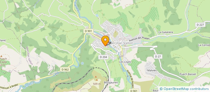 localisation de l'entreprise LOC - SERVICES  SAINT-CHRISTOPHE-VALLON