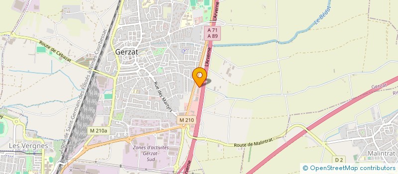 localisation de l'entreprise LOC STATION  GERZAT