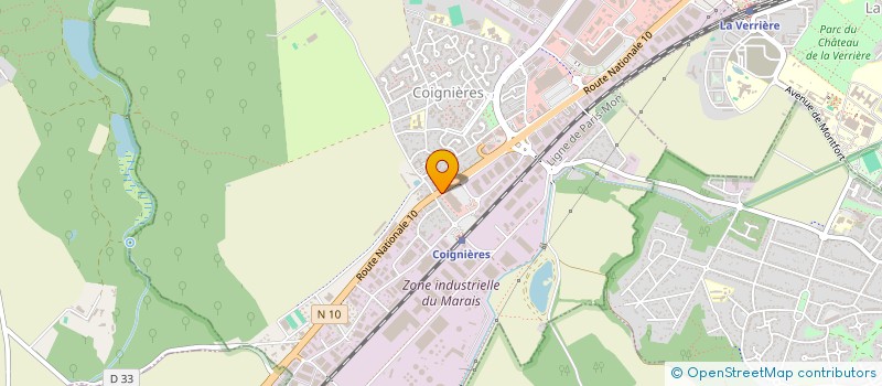 localisation de l'entreprise LOC TEAM à COIGNIERES