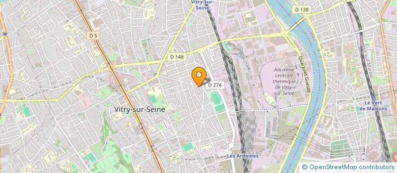 localisation de l'entreprise LOC TP 94 à VITRY-SUR-SEINE