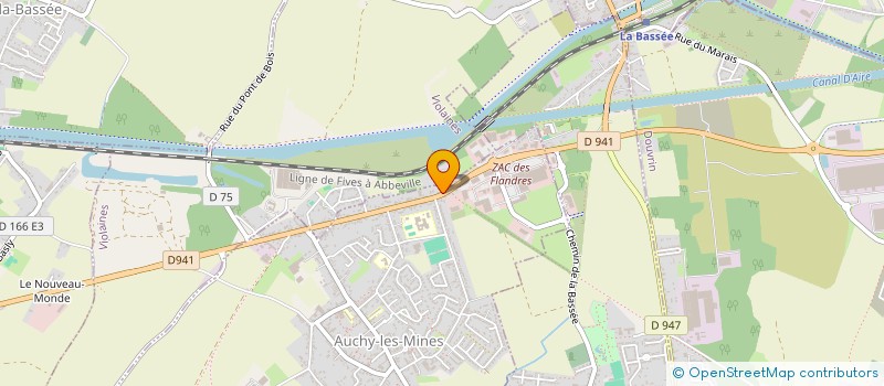 localisation de l'entreprise LOC TP-SERVICES  AUCHY-LES-MINES