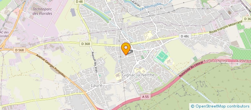 localisation de l'entreprise LOC TRAC SUD à GIGNAC-LA-NERTHE
