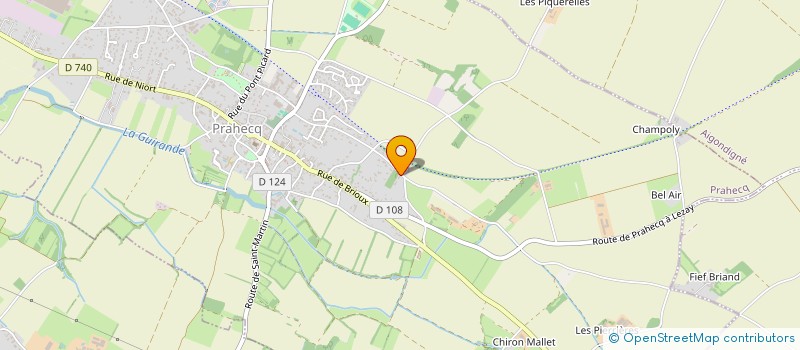 localisation de l'entreprise LOC' VALLET  PRAHECQ