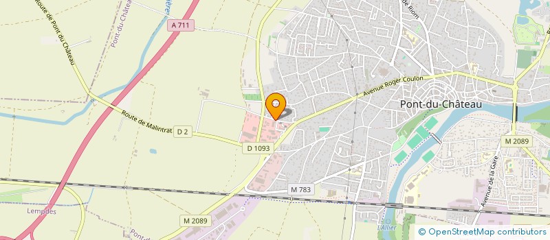 localisation de l'entreprise LOC2A  PONT-DU-CHATEAU