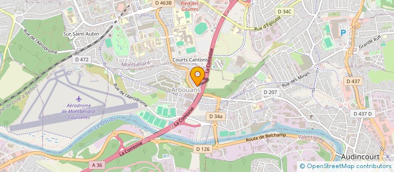 localisation de l'entreprise LOCA 25  ARBOUANS