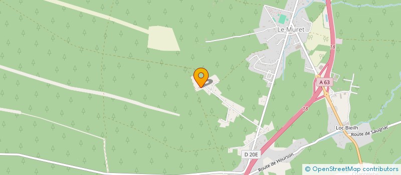 localisation de l'entreprise LOCA  SAUGNAC-ET-MURET