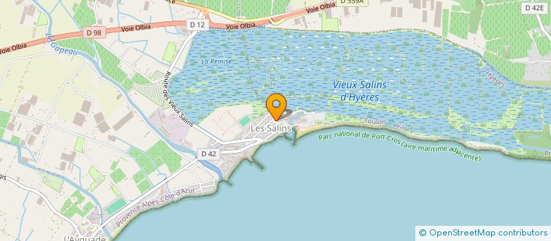localisation de l'entreprise LOCA BIKE à HYERES