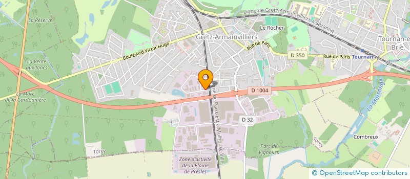 localisation de l'entreprise LOCA BURO 77 à GRETZ ARMAINVILLIERS