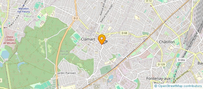 localisation de l'entreprise LOCA CARS à CLAMART