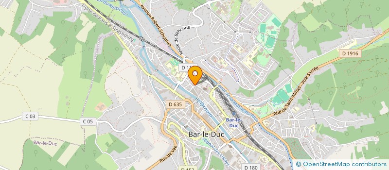 localisation de l'entreprise LOCA-COCHE 55 à BAR-LE-DUC